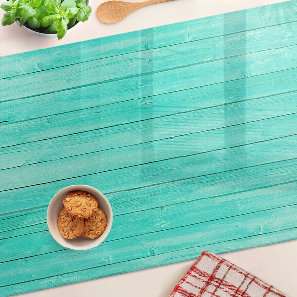 Szklana deska kuchenna Turkusowe deski podłogowe