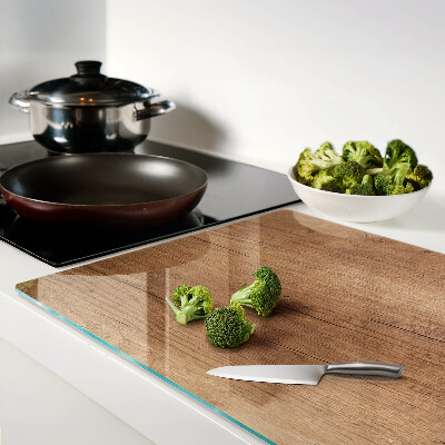 Tabla de cortar de cristal Madera con reflejo de ventana