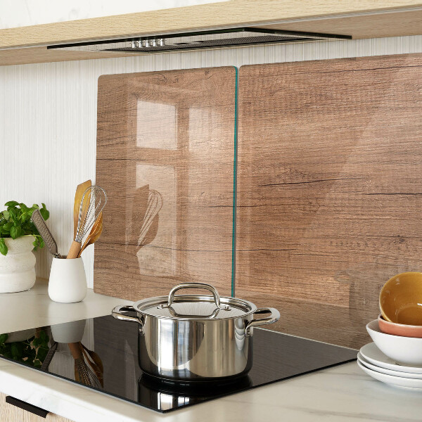 Tabla de cortar de cristal Madera con reflejo de ventana