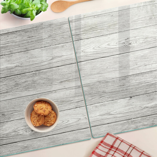 Szklana deska kuchenna Deska drewniana w odcieniach szarości