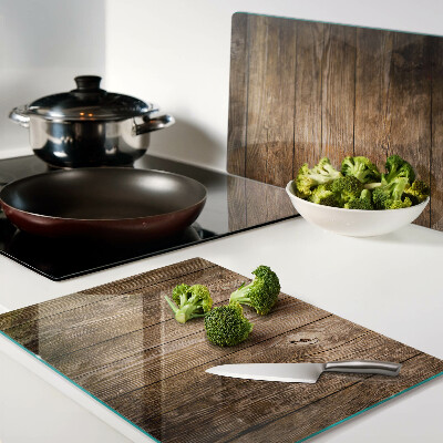 Deska kuchenna szklana Deska drewniana z oknem