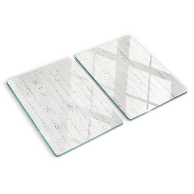 Tabla de cortar de cristal Tablas de madera blancas