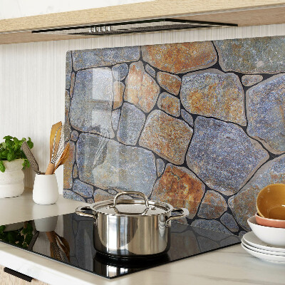 Szklana deska kuchenna Kamienny wzór z teksturą