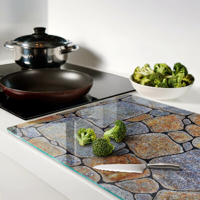 Szklana deska kuchenna Kamienny wzór z teksturą