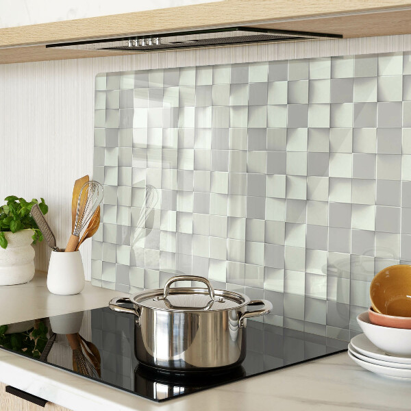 Tabla de cortar Mosaico en tonos de gris