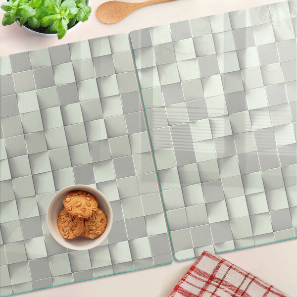 Tabla de cortar Mosaico en tonos de gris