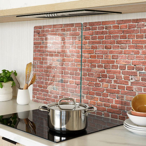 Szklana deska do krojenia Ceglana ściana