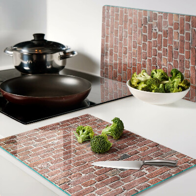 Szklana deska do krojenia Ceglana ściana