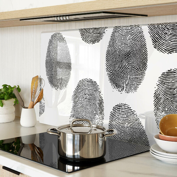 Szklana deska do krojenia Odciski palców