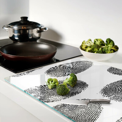 Szklana deska do krojenia Odciski palców