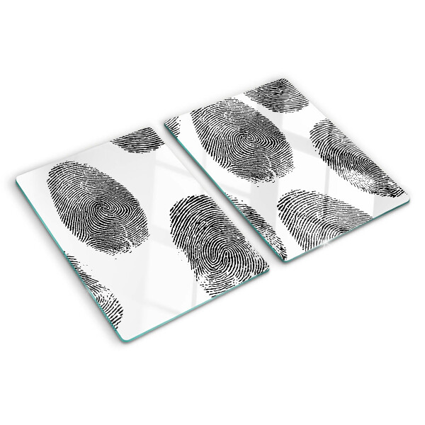 Szklana deska do krojenia Odciski palców
