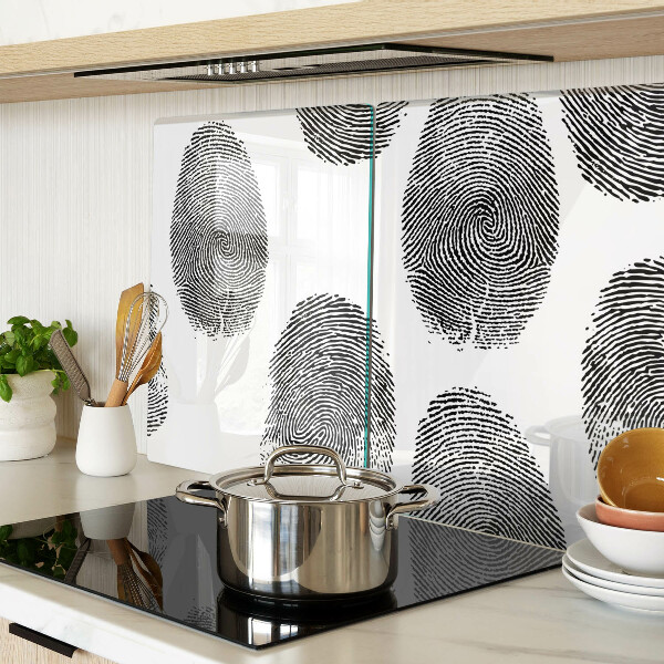 Szklana deska do krojenia Odciski palców