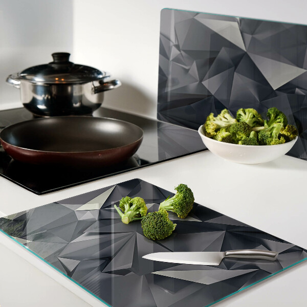 Tabla de cocina Geometría en tonos de gris
