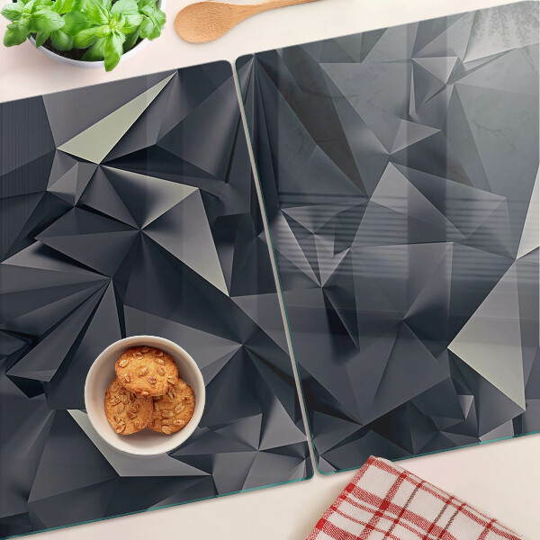 Szklana deska kuchenna Geometria w odcieniach szarości