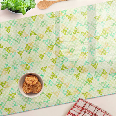 Tabla de cortar de cristal Geometría en colores pastel