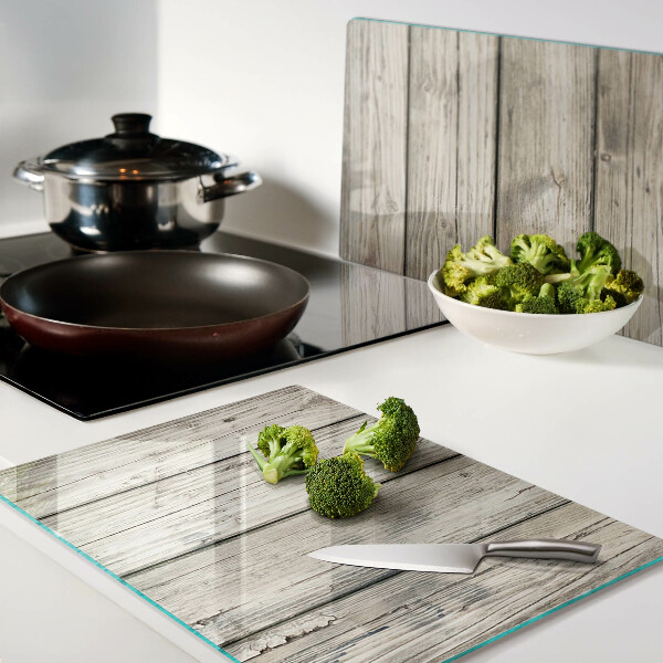 Deska kuchenna szklana Deska drewniana w stylu rustykalnym