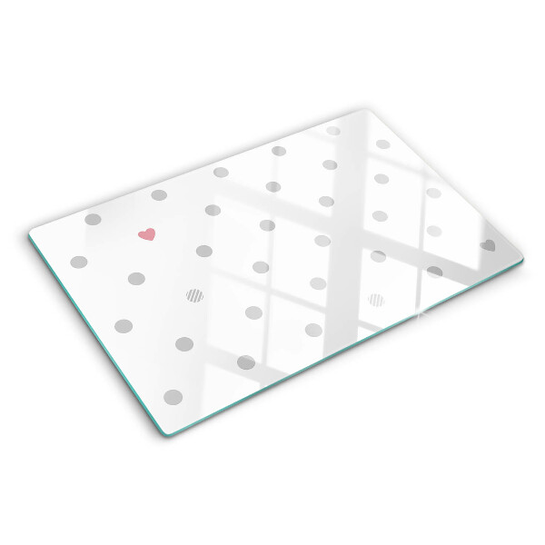 Tabla de cocina Puntos y un corazón