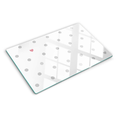 Tabla de cocina Puntos y un corazón