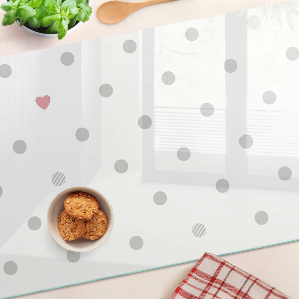 Tabla de cocina Puntos y un corazón