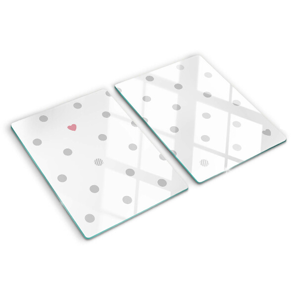 Tabla de cocina Puntos y un corazón