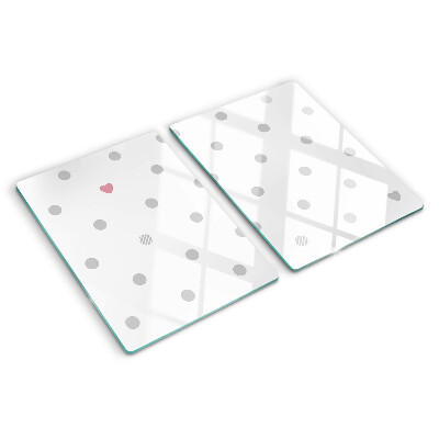 Tabla de cocina Puntos y un corazón