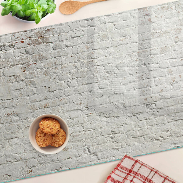 Tabla de cocina Pared de ladrillo en estilo loft