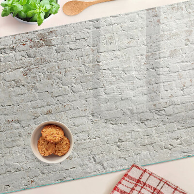 Tabla de cocina Pared de ladrillo en estilo loft