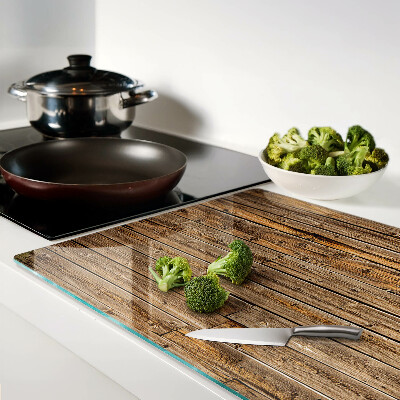 Szklana deska kuchenna Deska drewniana z oknem