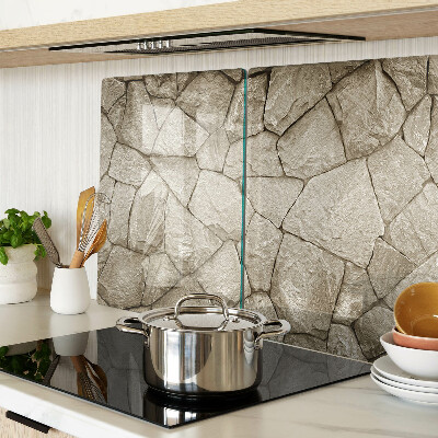 Tabla de cortar de cristal Mosaico de piedra en tonos marrones