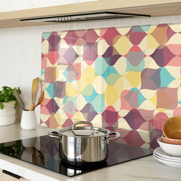 Tabla para cortar La geometría de los círculos de colores