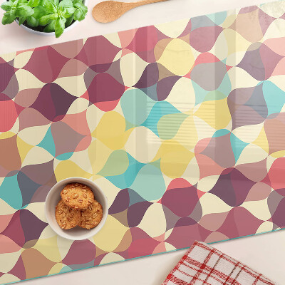 Tabla para cortar La geometría de los círculos de colores