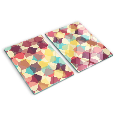 Tabla para cortar La geometría de los círculos de colores