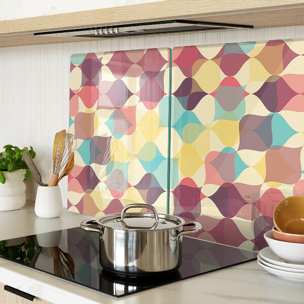 Tabla para cortar La geometría de los círculos de colores