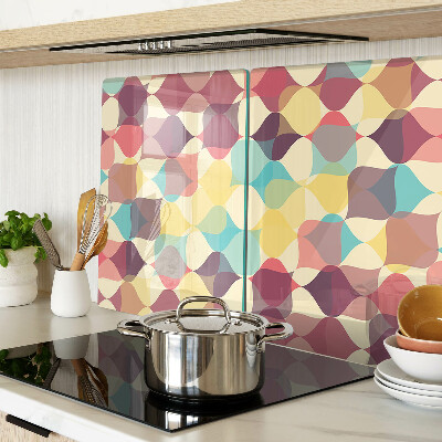 Tabla para cortar La geometría de los círculos de colores