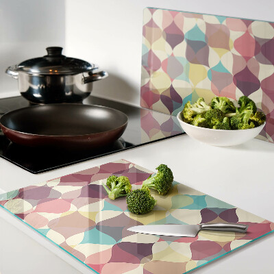 Tabla para cortar La geometría de los círculos de colores