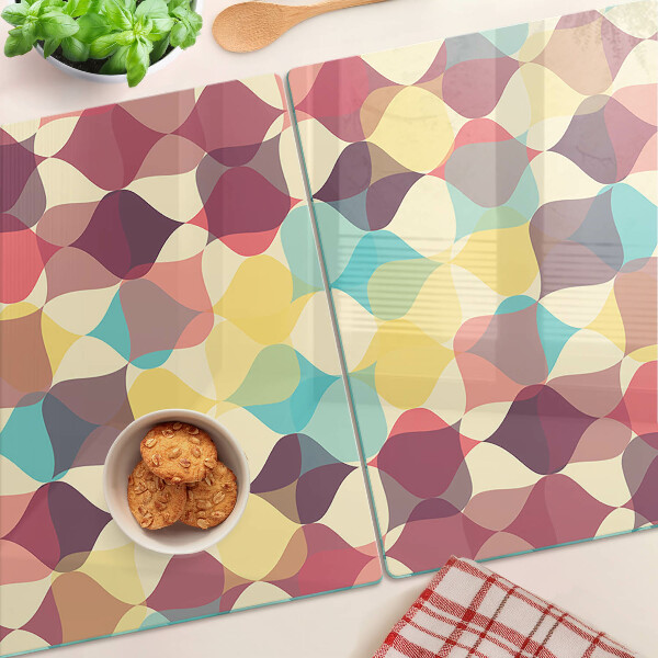 Deska kuchenna szklana Geometria kolorowych kółek