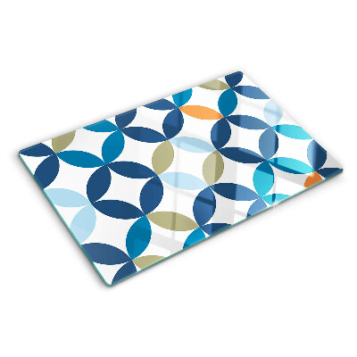 Tabla de cortar Hojas geométricas en diferentes colores.