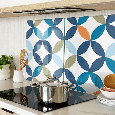 Tabla de cortar Hojas geométricas en diferentes colores.