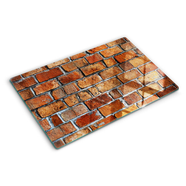 Tabla de cocina pared de ladrillos