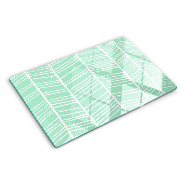Tabla para cortar Rayas verdes con líneas blancas
