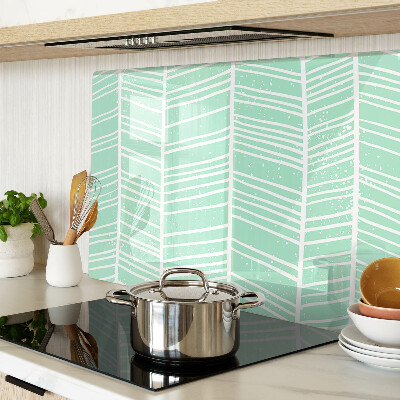 Tabla para cortar Rayas verdes con líneas blancas