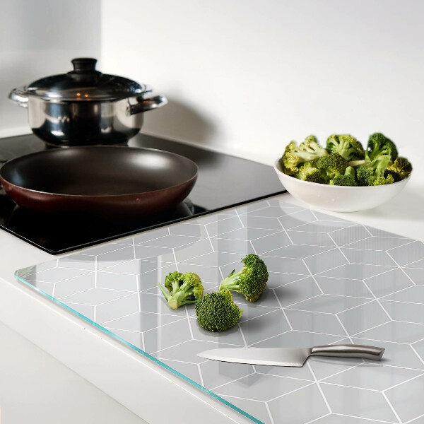 Tabla de cocina Cuadrícula geométrica hexagonal