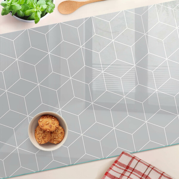 Tabla de cocina Cuadrícula geométrica hexagonal