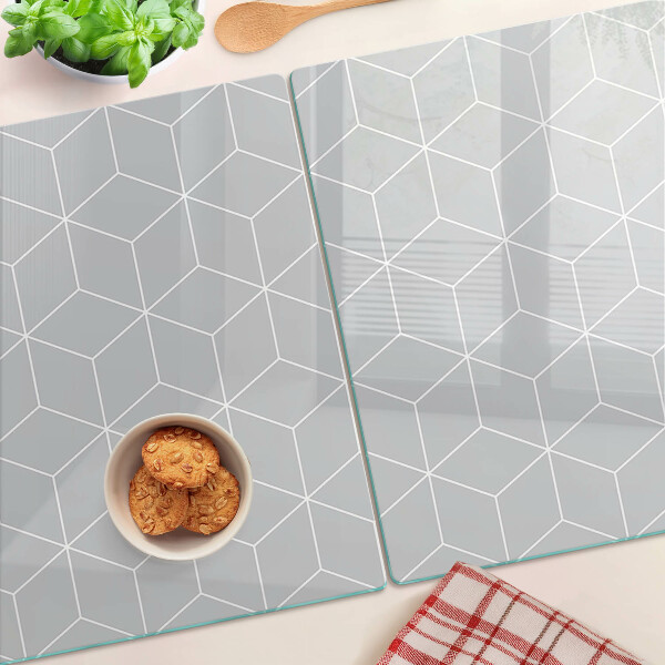 Tabla de cocina Cuadrícula geométrica hexagonal