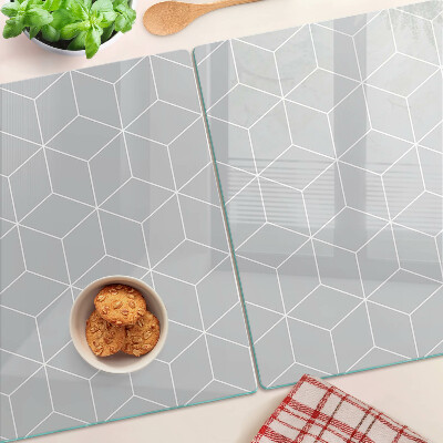 Tabla de cocina Cuadrícula geométrica hexagonal