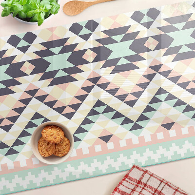 Tabla de cocina Motivo geométrico en colores pastel