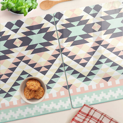 Tabla de cocina Motivo geométrico en colores pastel