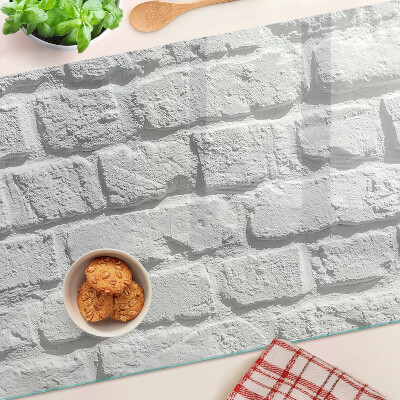 Szklana deska kuchenna Mur z cegieł