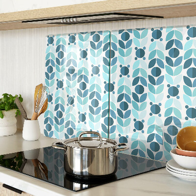 Tabla para cortar Hojas en tonos azules