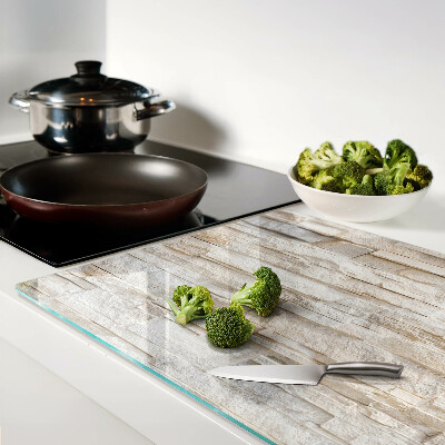 Tabla de cortar de cristal Piedra natural en tonos beige